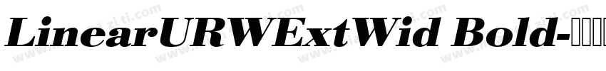 LinearURWExtWid Bold字体转换